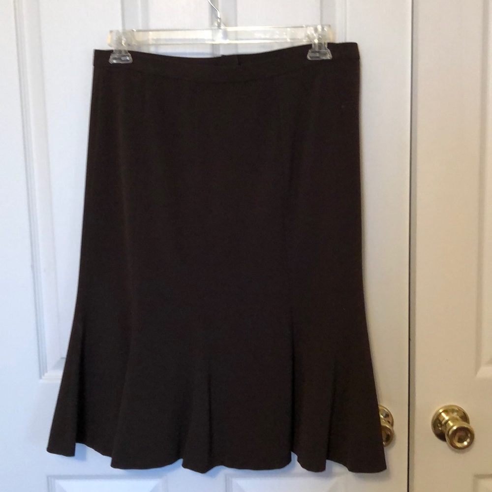 A-line skirt brown